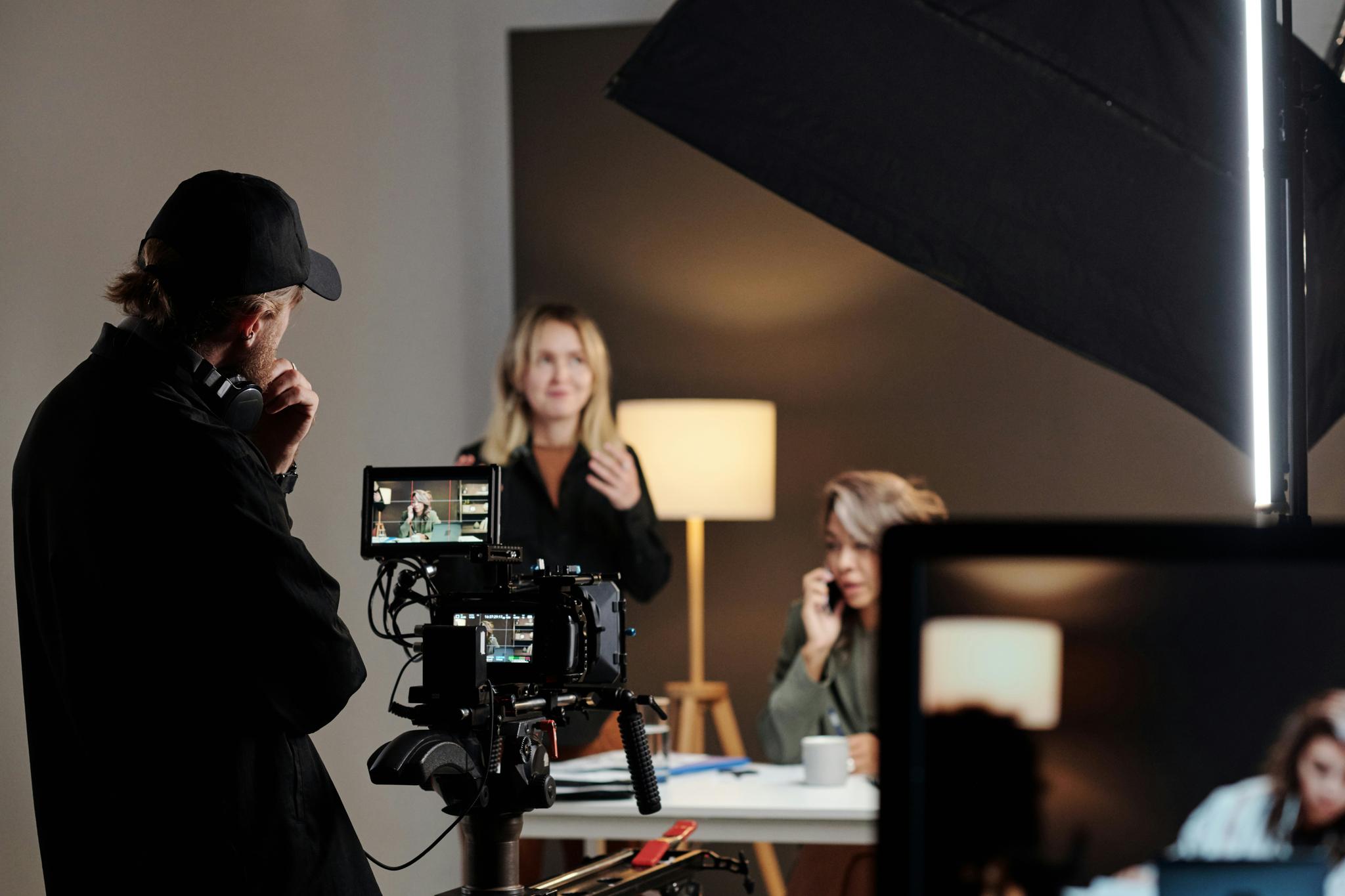 Kreatives Team am Film-Set